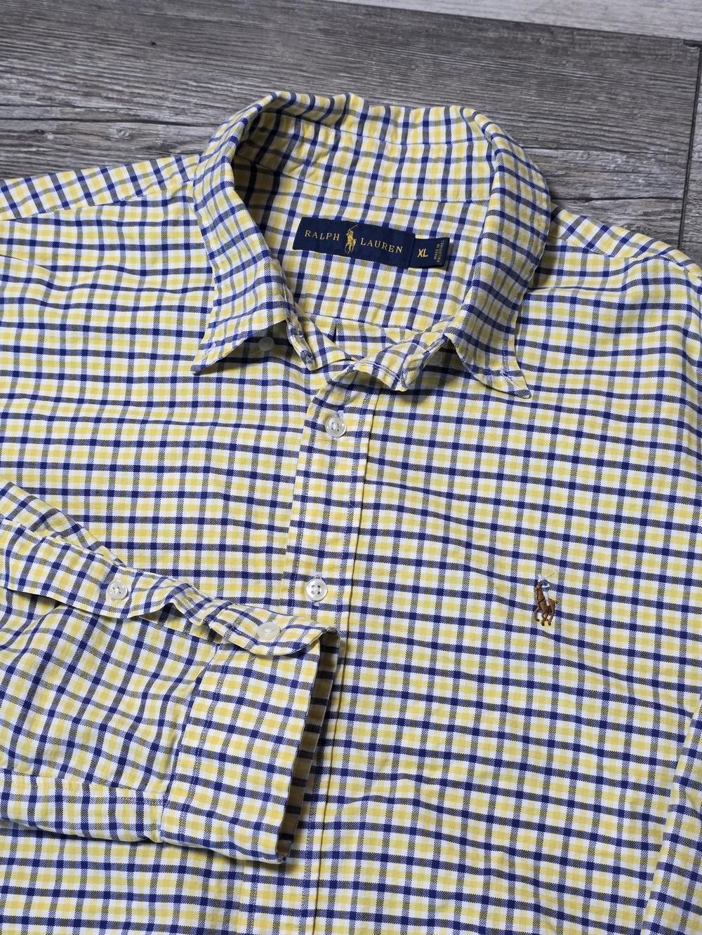 Polo Ralph Lauren Men's Plaid Longsleeve Button-down Dress Shirt Sz XL